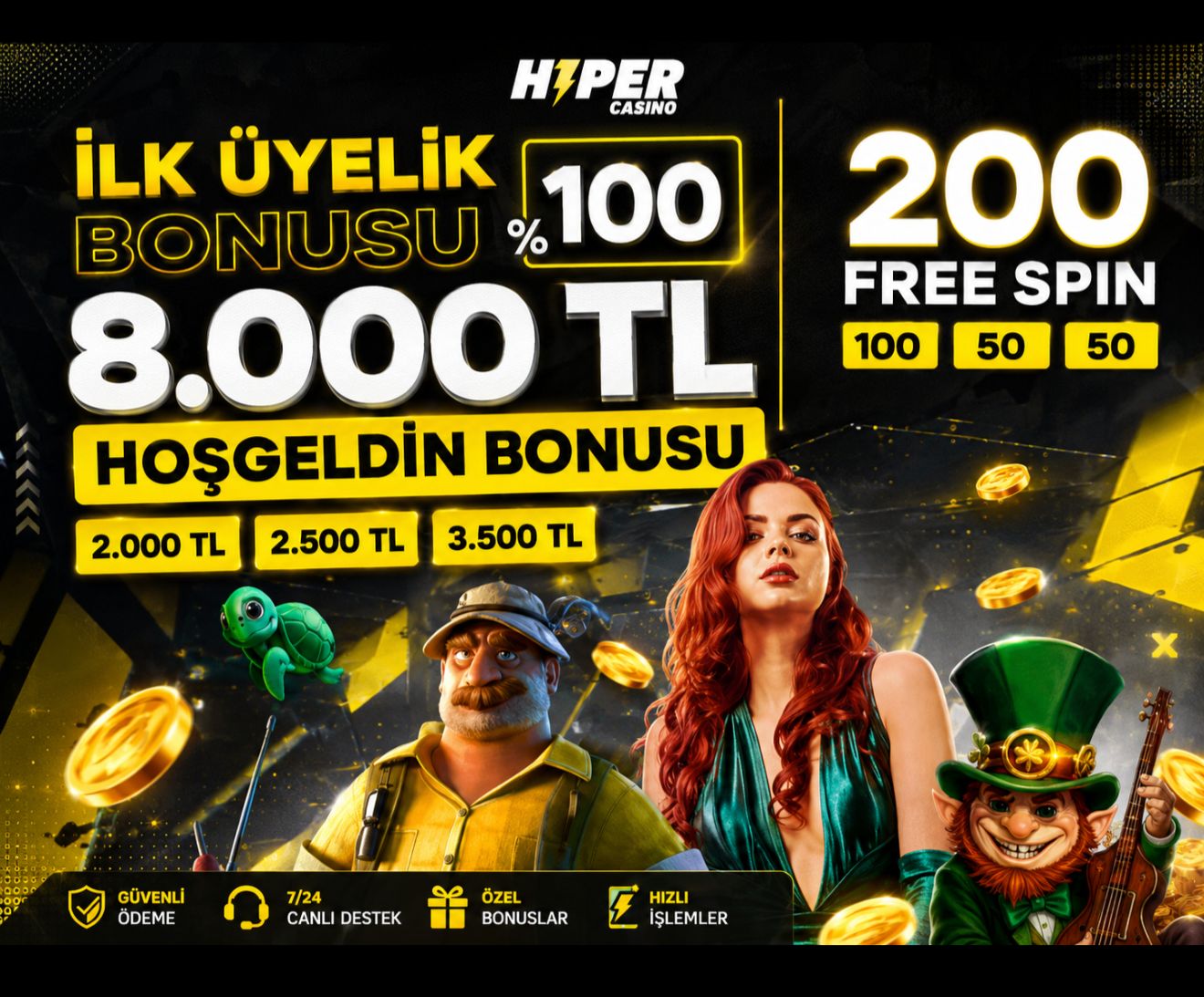 Hiper Casino 8000 TL Bonus